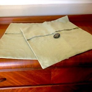 Pottery Barn linen pillow covers